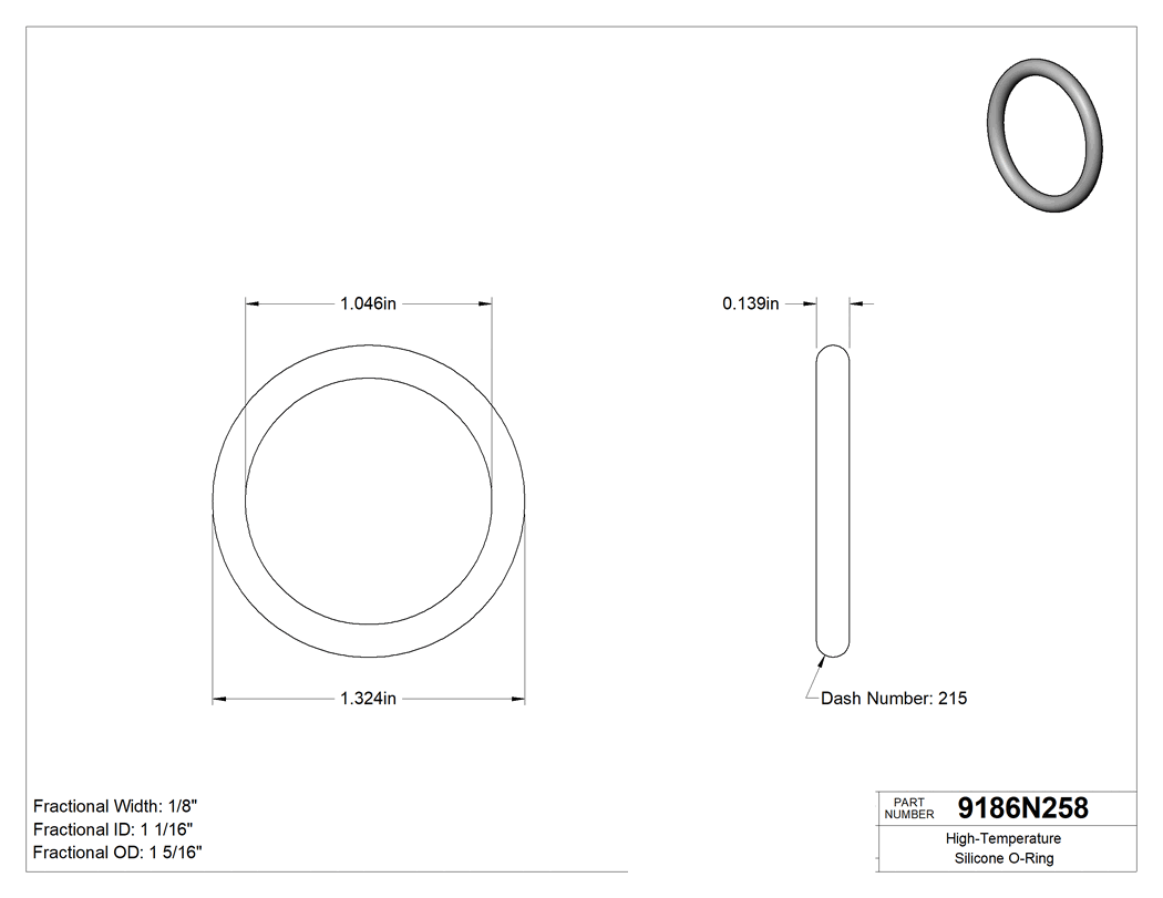 Technical drawing - 9186N258